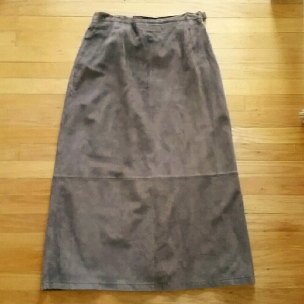 Leather Maxi Skirt 12